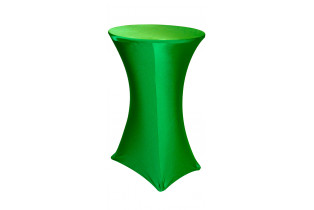 Скатерть стрейч зеленая на стол коктейльный 1,1*0,7м